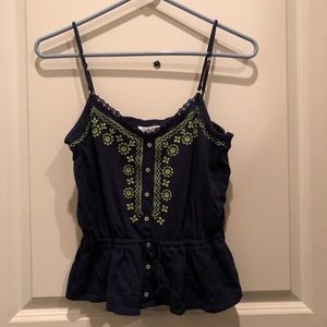 Navy blue Aeropostale Crop Top